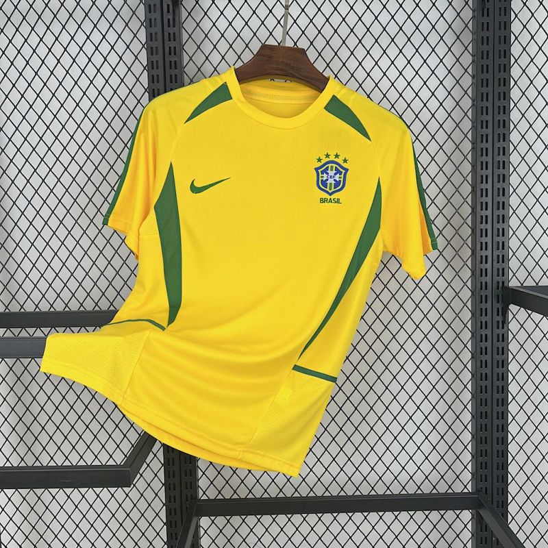 Brasil 2002, camisa amarela titular retrô